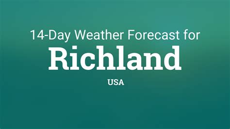 6 days ago · Richland Weather Forecasts. Weather Underground provides local & long-range weather forecasts, weatherreports, maps & tropical weather conditions for the Richland area. 